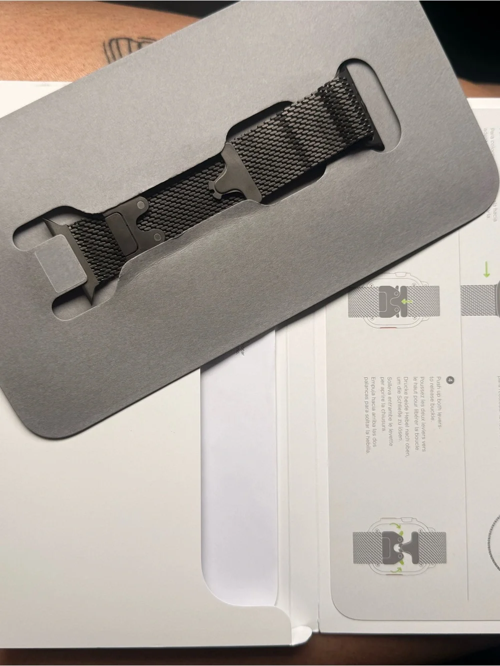 Apple Black Stainless Steel Milanese Loop Watch Band - Small